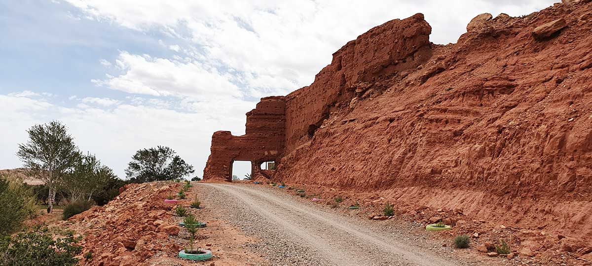 Les ruines de Tasgelt, près d'Ouarzazate, aujourd'hui