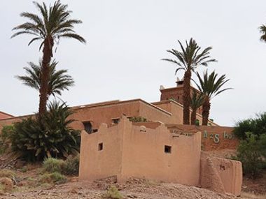 Les vestiges d'un ancien mausolée sous l'hôtel Kenzi Azghor