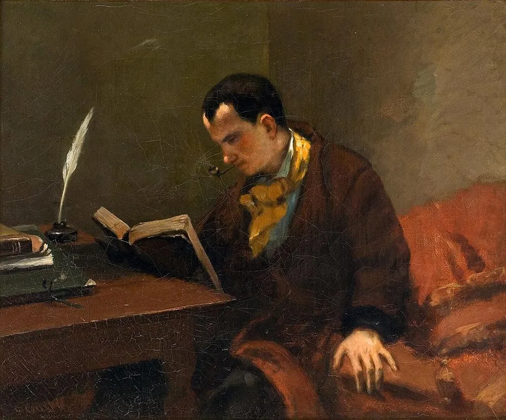 Portrait of Baudelaire en 1848 par Gustave Courbet
