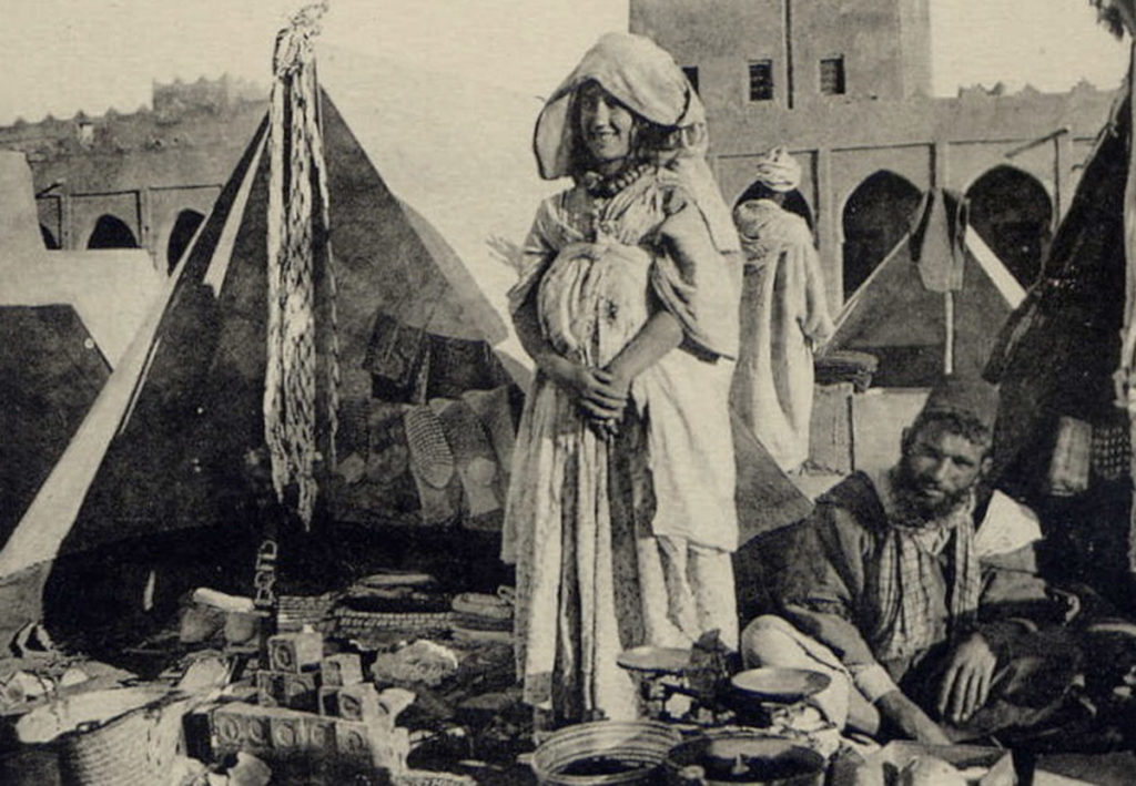 A Jewish merchant in the souk of Ksar Es Souk, formerly Errachidia
