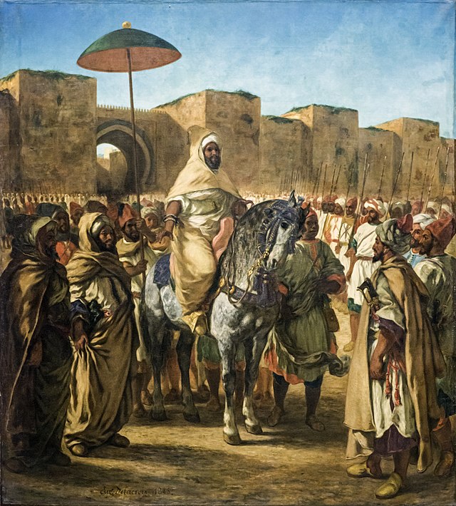 Le sultan Abderrahmane ben Hicham peint par Eugène Delacroix en 1845