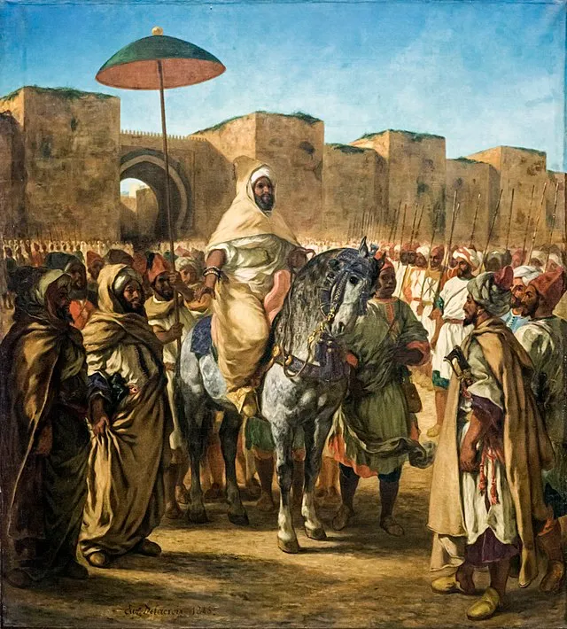 Le sultan Abderrahmane Ben Hicham peint par Eugène Delacroix en 1845