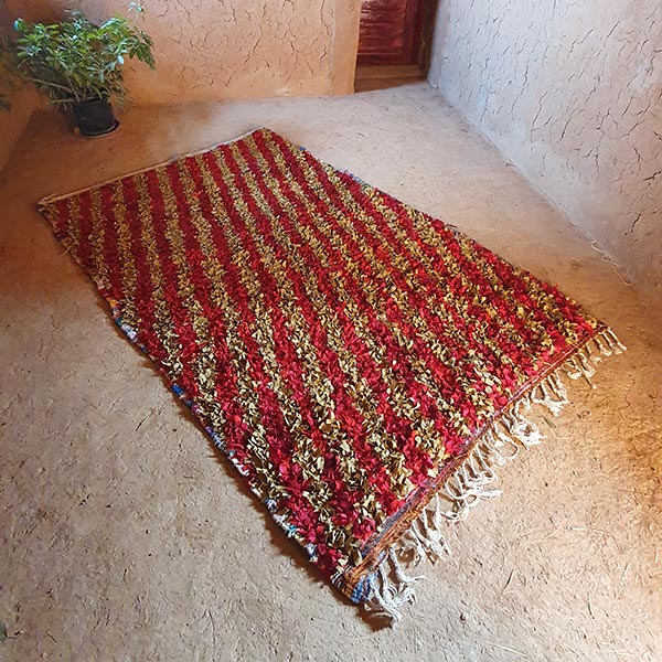 Dar Arbalou - Tapis berbère Boucherouite de Khadija 1