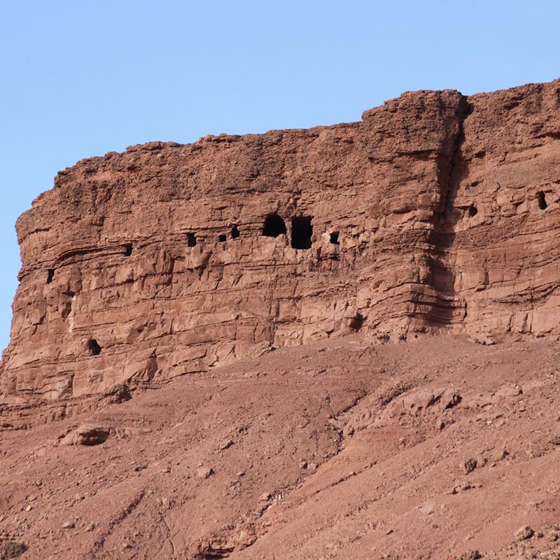 Les grottes de Tazakhte près d'Ouarzazate