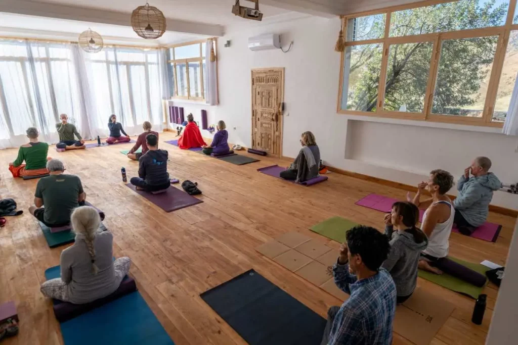 Activité de yoga à la maison d'hôtes Irocha