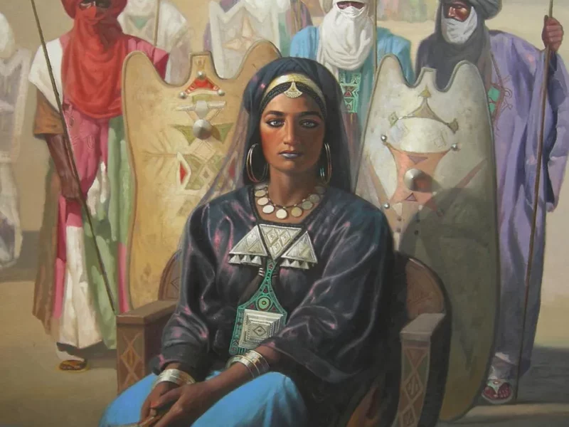La Reine Tin Hinan, œuvre de Hocine Ziani