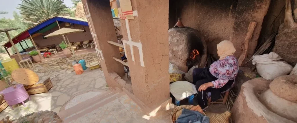Le restaurant Tawesna d'Aît Ben Haddou