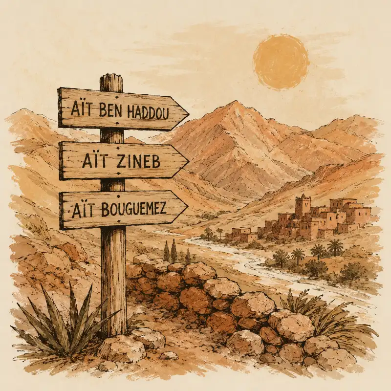 Aït : le mot qui dessine la carte du Maroc
