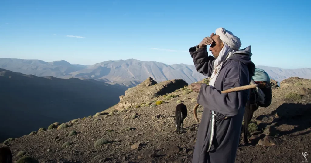 A Moroccan shepherd – Credit: A. Azizi