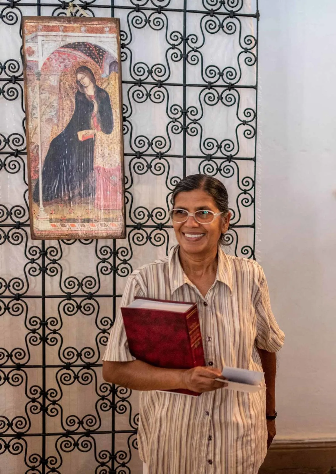 Sister Angela at Sainte Thérèse Church in Ouarzazate