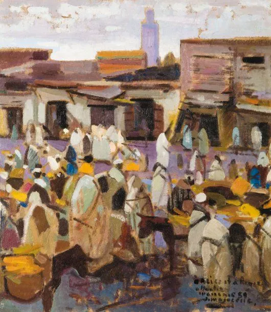 Jacques MAJORELLE (1886-1962) Marché aux dattes