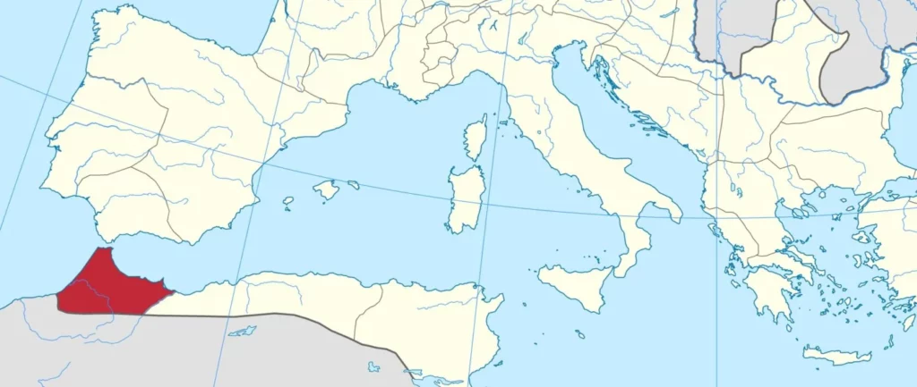 Position of Mauritania Tingitana in the Roman Empire