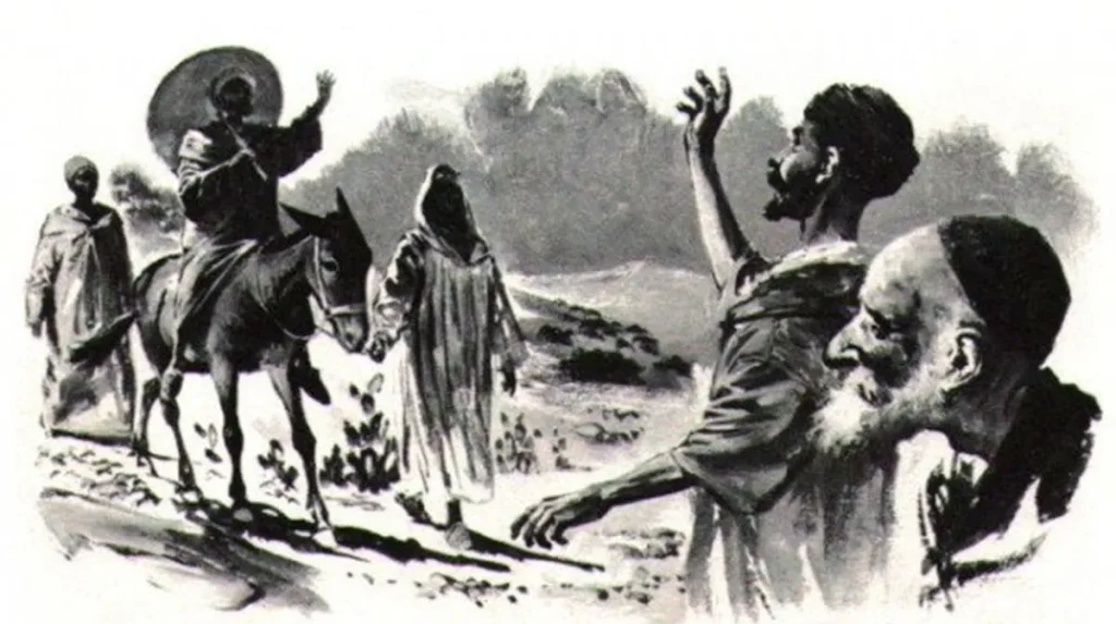 Sketch from Charles de Foucauld’s travel notebook (Source: www.rol-benzaken.centerblog.net)