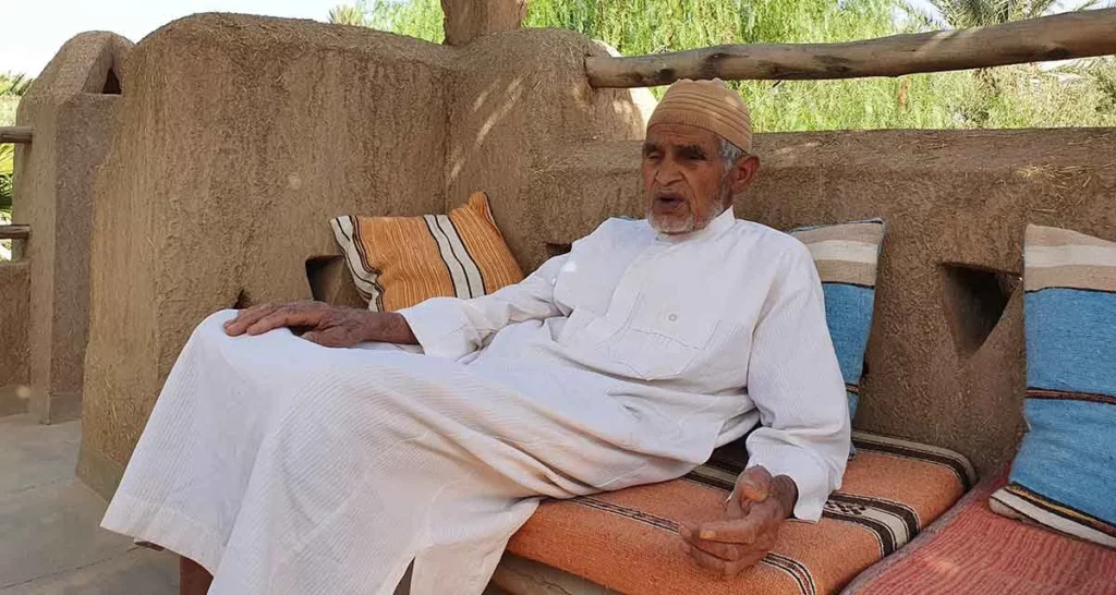 Mohamed Mrabou at the Dar Lorkam guesthouse, speaking to SudEstMaroc.com