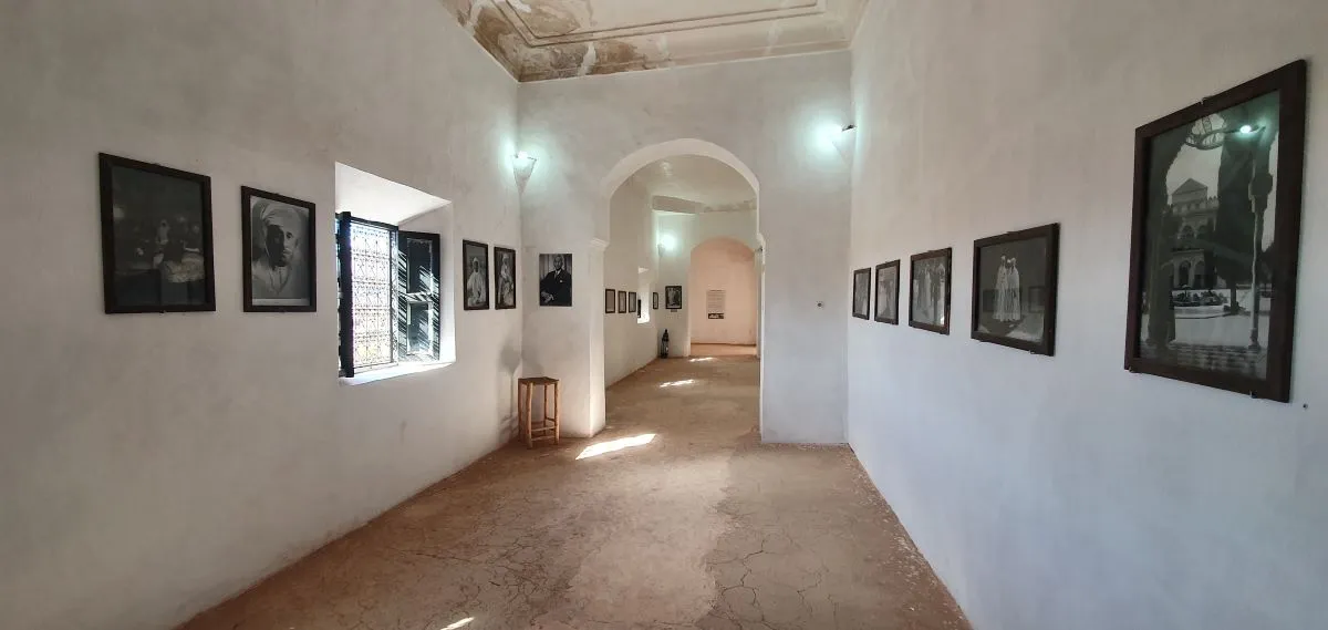 Portrait gallery of the Glaoui family at Telouet Kasbah.
