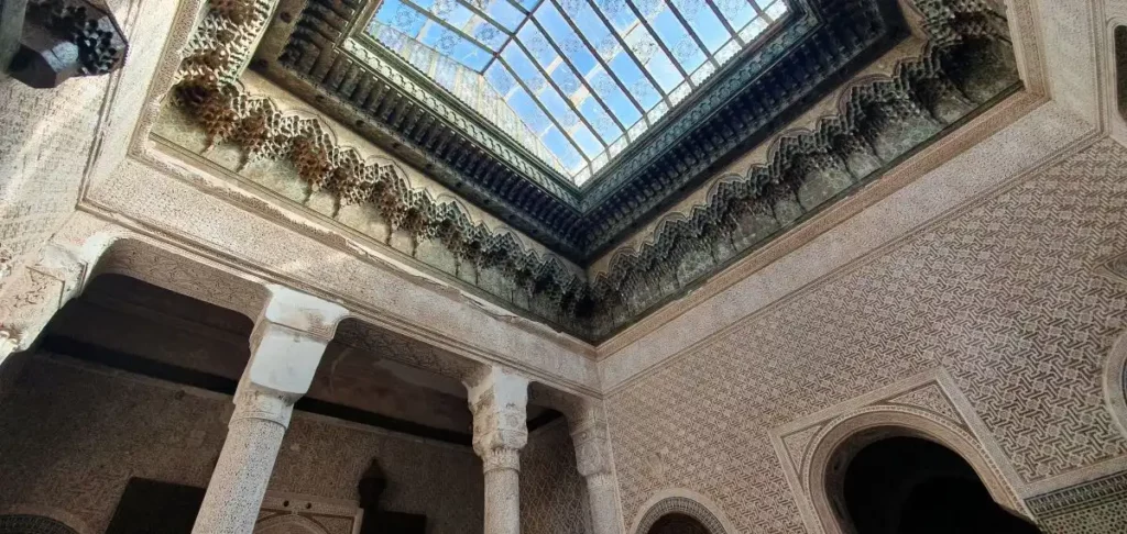 Decorated ceilings at Telouet Kasbah