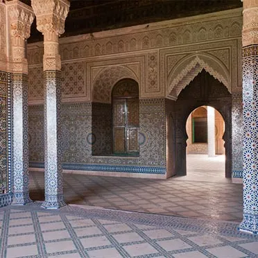 Reception room at Telouet Kasbah