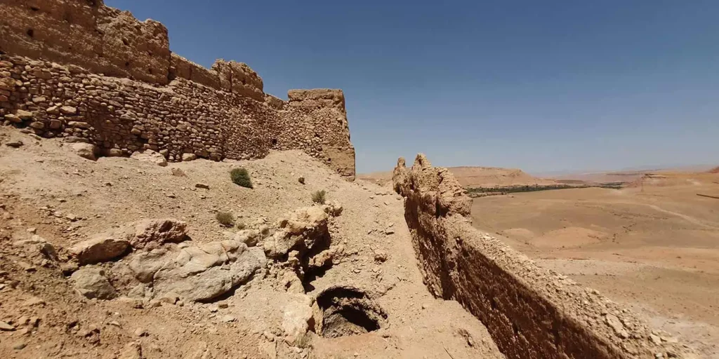 The ‘Christian Woman’s Well’ and the ‘Christian Woman’s Tower’ at the ksar of Aït Ben Haddou