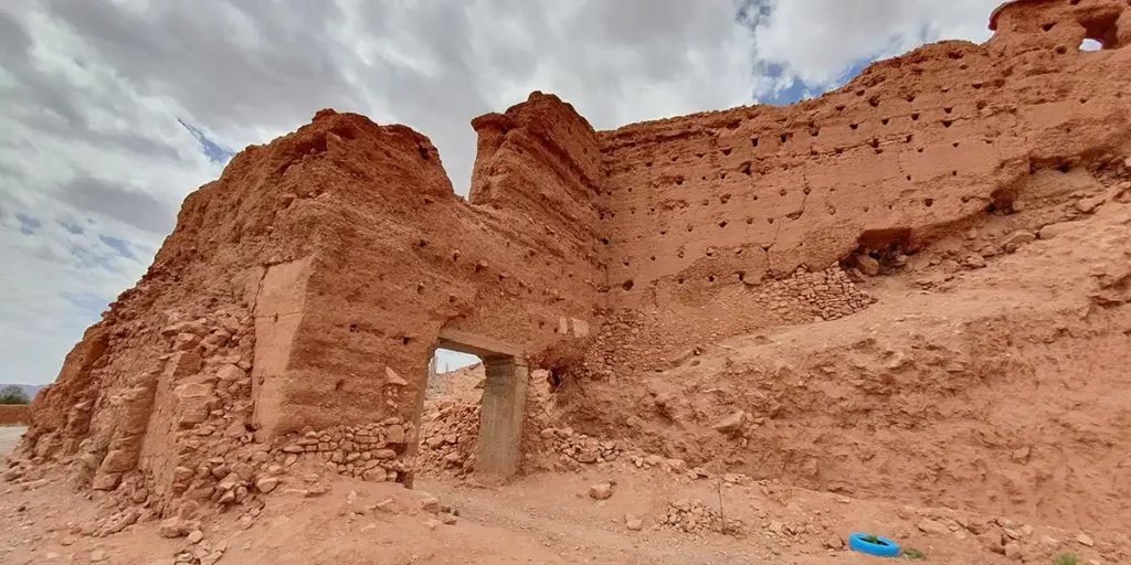 The ruins of Tasgedlt as they stand today in Tadula, near Ouarzazate