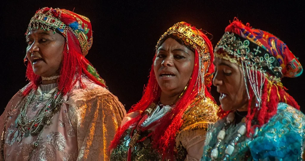 Les costumes féminins d'Ahwach - Crédit : A. Azizi