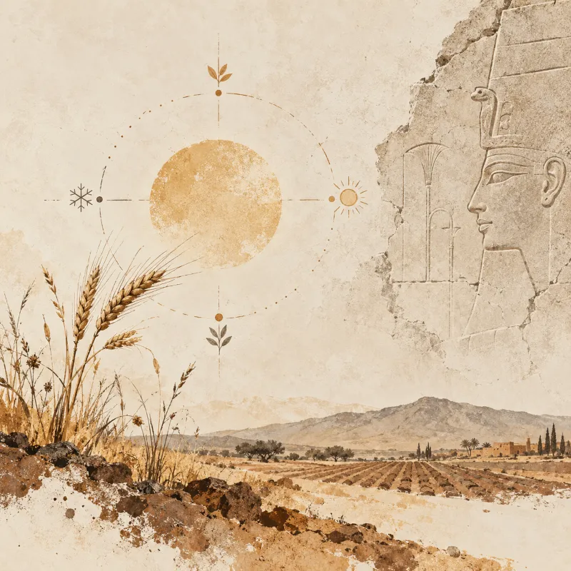 Amazigh calendar illustration