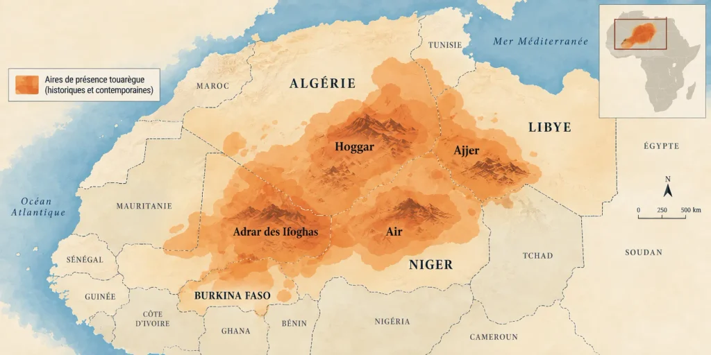 Occupation géographique du peuple Touareg