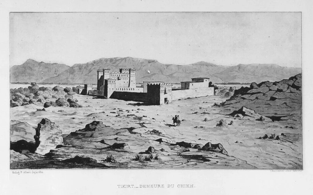 Sketch by Charles de Foucauld – 1883