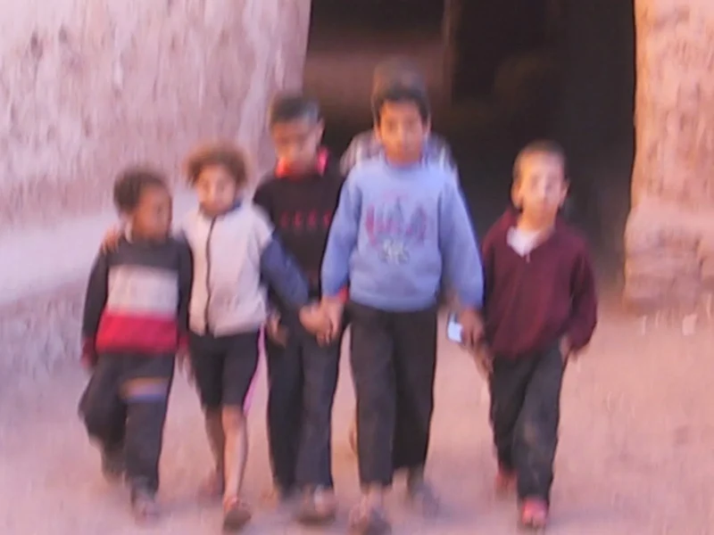 Children in the Kasbah of Taourirt, Ouarzazate, around 2000