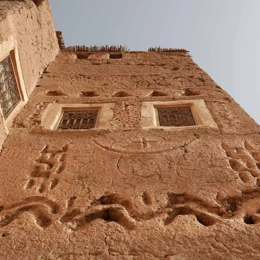 The façades of the Taourirte Kasbah