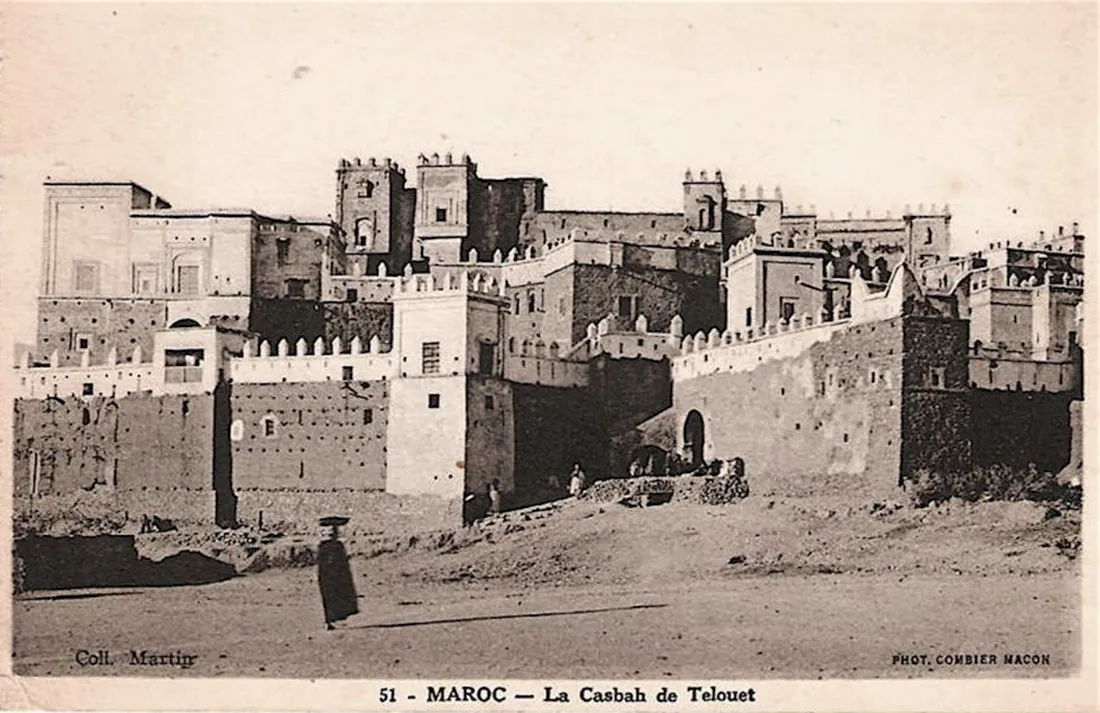 The Kasbah of Telouet in former times.