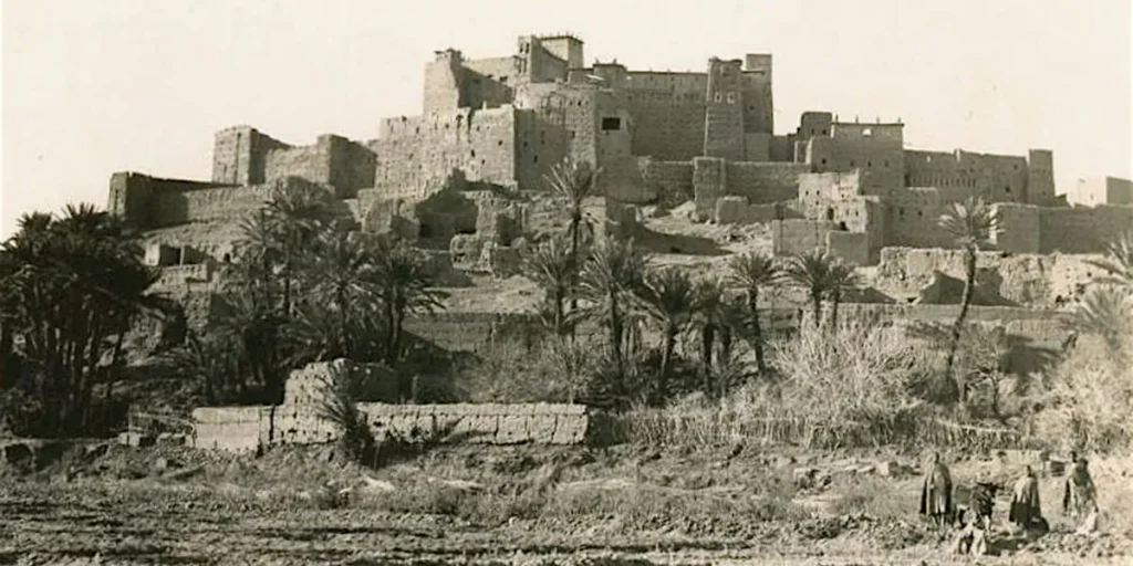 Kasbah of Tifoultoute in 1934 – Source: ouarzazate-1928-1956.fr