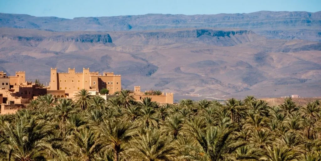 Ksar and oasis in south-eastern Morocco