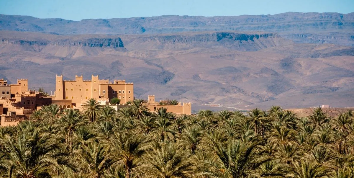 Ksar et oasis dans le sud-est marocain