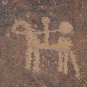 Gravure rupestre dans le Sud-Est Maroc