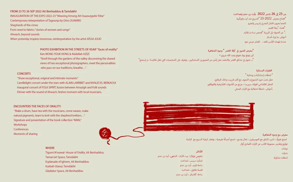 Opening programme of the House of Orality in the ksar of Aït Ben Haddou