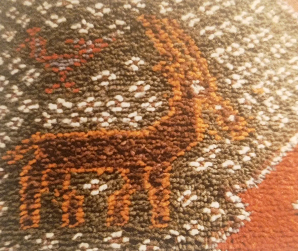 Carpet motif from the Aït Ouaouzguite, Ouarzazate craft cooperative, 1972.